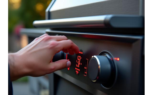 Neueste Smart-Grill-Generation mit digitalem Display und Smartphone-Konnektivität